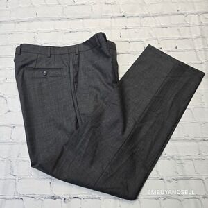 J. Hilburn Vitale Barberis Canonico Super 150s Wool Dress Pants Charcoal 35x30